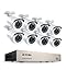 Produktbild ZOSI 8CH Full HD 1080p Außen Überwachungsset H.265+ HDMI DVR mit 8 Video Bullet Überwachungskamera System ohne Festplatte, 20M Nachtsicht