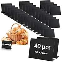 JMIATRY 30 piezas Pizarra Negra 100x76MM, Pizarra Pequeña, Mini
