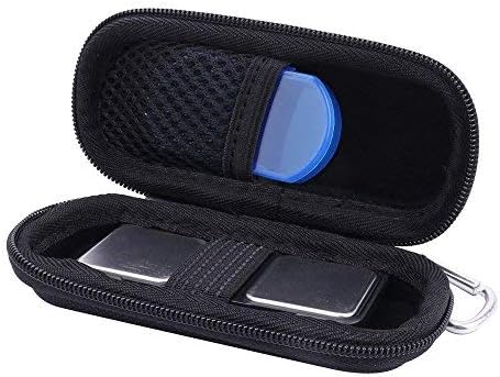 Hard Case Replacement for AliveCor Kardia Mobile Wireless 6-Lead ECG/EKG & SnapECG EKG Monitor with Pill Organizer by Aenllosi (Black)