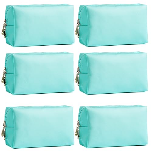 EOLUCC Bridesmaid Proposal Gifts Letter Cosmetic makeup bag bulk for Wedding Party Favors Bachelorette party decorations Makeup Pouch Birthday Toiletry Organizer Bag Makeup Case Gift (Tiffni Blue)