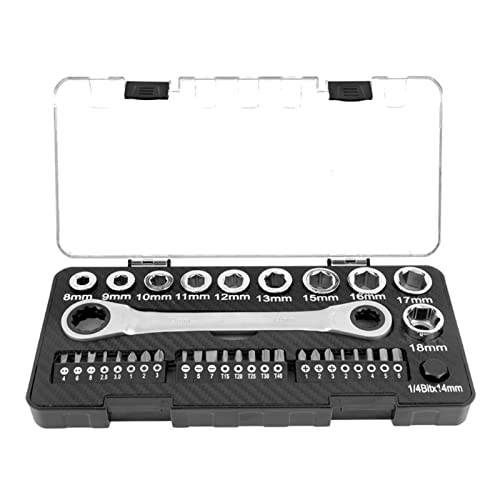Socket Wrench Set 36 Piece Ratchet Wrench Set Screwdriver Bit Set Auto Motorcycle Repair Tools Hand Tools