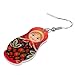 WEVENI Acrylic Russian Matryoshka Doll Earrings Dangle Drop Charm Jewelry For Women Novelty Gifts (Pink)