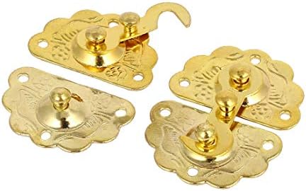 New Lon0167 Toolbox Gift Featured Box Case Lock reliable efficacy Latches Toggle Hasp Gold Tone 4PCS(id:2af 03 78 720) image 4