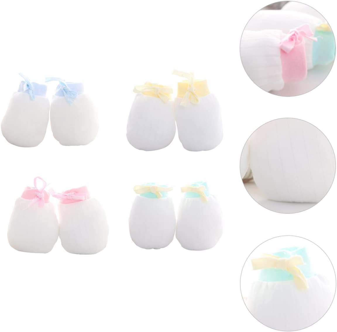 CALLARON Anti Scratch Gloves No Scratch Gloves Gloves Stop Finger Anti Thumb Glove Newborn Gloves Teething