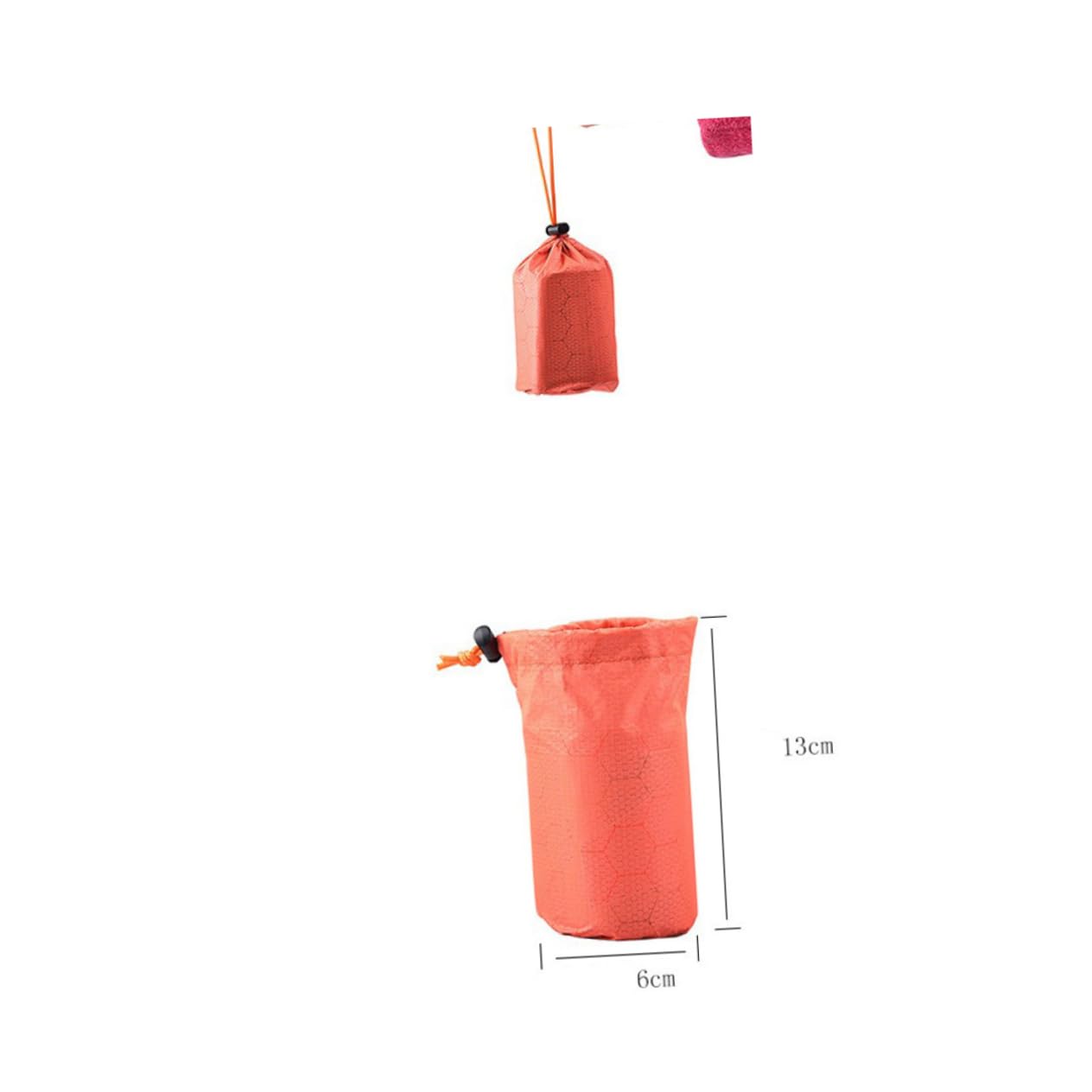 GOOHOCHY Aluminum Film Sleeping Bag for Outdoor Multipurpose Emergency Blanket Poncho Compact Storage Sack Random Style