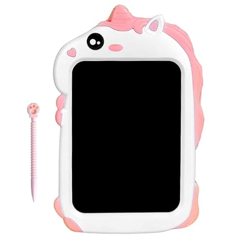 Lousa Mágica com Caneta Formato de Unicórnio Brinquedo Educativo e Didático Infantil 8.5 Polegadas