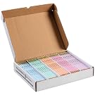 Ticonderoga Wood-Cased Pencils, Pre-Sharpened, 2 HB Soft, Pastel Colors, 150 Count | #2 HB Soft, Pastel Colors, 150 Count, Standard Size, High Quality Eraser
