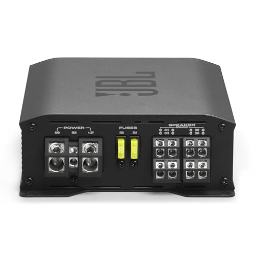 JBL Stage GT 60041 Car Hifi Autoradio Verstärker 1240W Max 90W RMS von Harman Kardon - Class-D 4 Kanal Endstufe Auto, mit HPF & LPF Filter für Front/Rear Setups Oder 2+1 Kanal Gebrückt mit Subwoofer