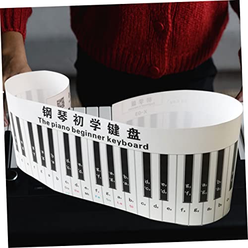 Vaguelly Clavier de piano simulé fournitures d’apprentissage du piano autocollants de piano claviers instrument piano enfant fournitures pour clavier de piano décalcomanies clavier PVC - Les Beatles, Paul McCartney, John Lennon, RIngo Starr, George Harrison Vaguelly Clavier de piano simulé fournitures d'apprentissage du piano autocollants de piano claviers instrument piano enfant fournitures pour clavier de piano décalcomanies clavier PVC – Image 6