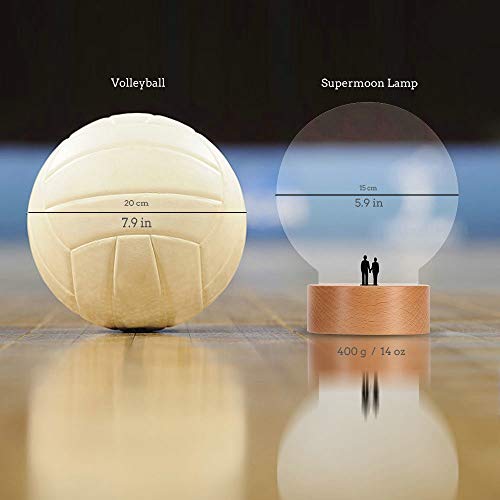 Mamre Moon Night Light Anniversary Wedding Valentines Day Housewarming Gift Ideas Home Décor, Under The Supermoon Of Love #TOP5