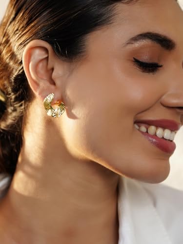 Image of Rubans Earrings Unique Design & Shapes Stylish Trendy Jewellery Gift for Women & Girls