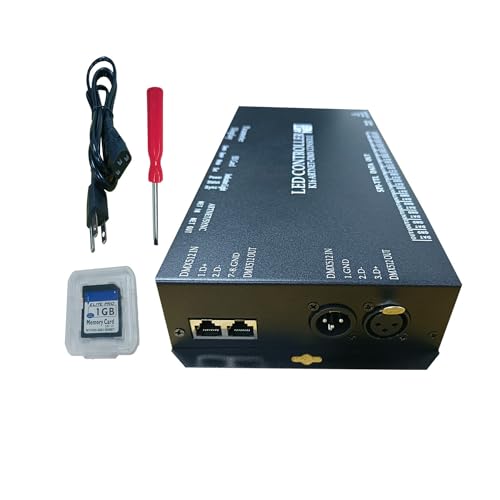 Controlador LED K16-Artnet programable para gestionar 16.384 píxeles en tiras WS2812B 3