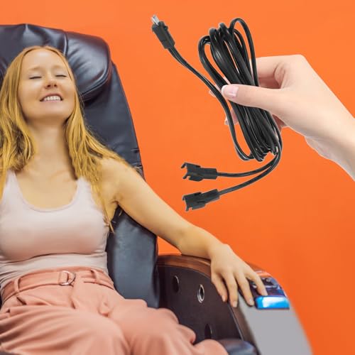 Repuesto de cable de alimentación de 2 metros para sillón reclinable y sofá de masaje premium 7