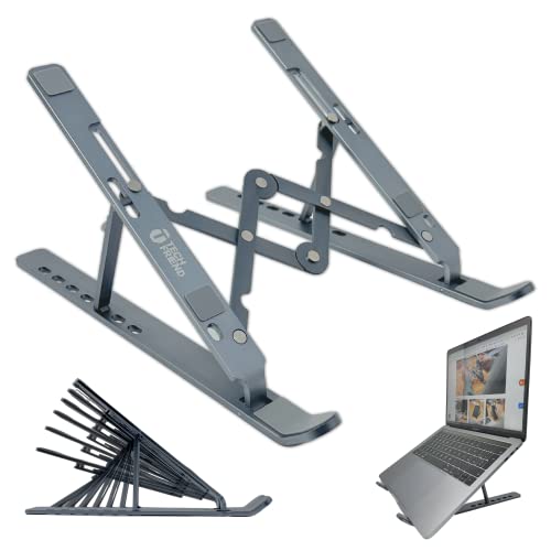 TechFriend - Supporto in Alluminio per Pc Portatili, Leggero Resistente Compatibile per Smartphone...