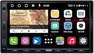 [New] ATOTO S8 Standard 7 inch Double-DIN Car Stereo Android in-Dash Navigation, Wireless CarPlay & Android Auto, USB Tethering, 2 Bluetooth, HD Rearview with LRV, IPS Display, SCVC, 3G+32G, S8G2A74SD