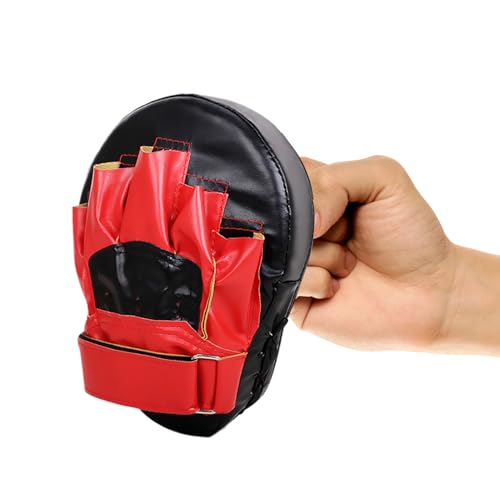 Manoplas de entrenamiento de piel sintética, almohadillas curvadas para artes marciales, para gimnasio en casa, entrenamiento, sparring, kickboxing, hombres, adultos, niños y niñas