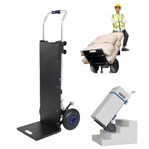 Electric Stair Climbing Dolly 1200W Foldable Hand Truck 551lbs Load Capacity Telescopic Handle Ideal for Moving Heavy Loads Up Stairs Portable Stair Lifter