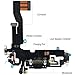 Johncase OEM USB Charging Port Dock Connector Flex Cable + Microphone Mic Replacement Part Compatible for iPhone 12/12Pro All Carriers (Black)
