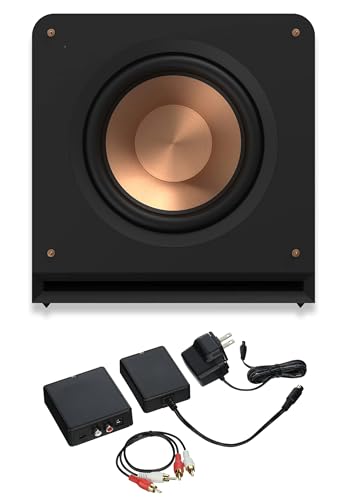 Klipsch RP-1400SW 1000W Subwoofer with 14 Inch Cerametallic Driver with a Klipsch WA-2 Wireless Subwoofer Kit (2023)