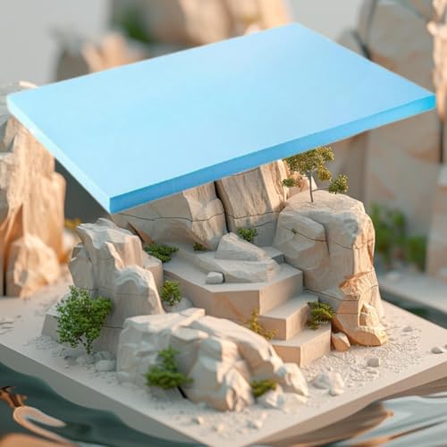 Feuille de sculpture polystyrène artisanat et base de modélisation