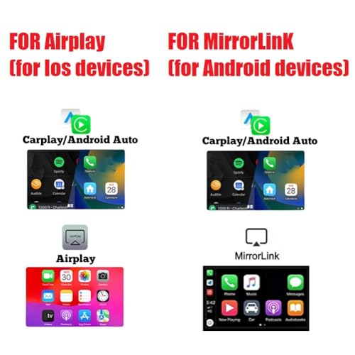 CarPlay inalámbrico dongle USB con Airplay y Mirror Link para Android Auto 7