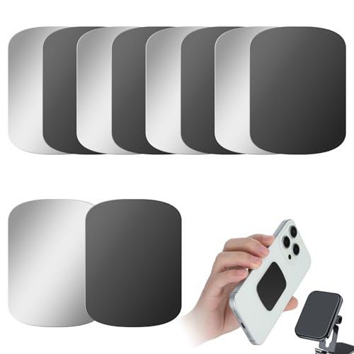 10 placas de metal autoadhesivas