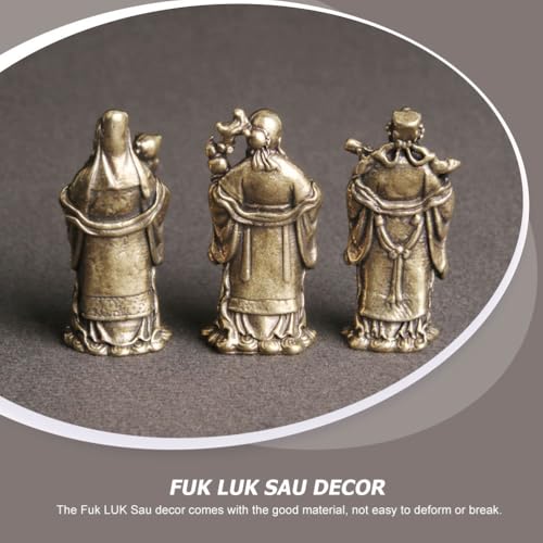 Juego de 3 Figuras de Latón Decorativas Retro MAGICLULU miniatura 4