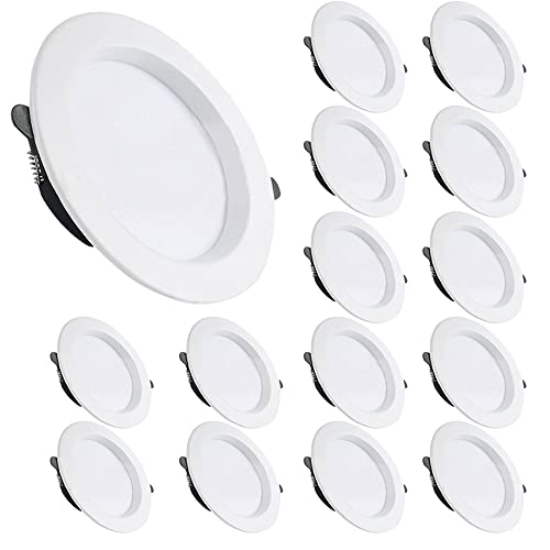 Paquete de 8, Paquete de 15, 2,5/3,5/4/5/6 Pulgadas, luz empotrada LED Ultrafina, Luces de Techo de 3 W a 17 W, Panel de luz LED, luz Blanca fría