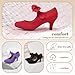 Women's Bow Mary Jane Kitten Heels Pumps Round Toe Low Heels Ankle Strap Wedding Dress Evening Party Shoes Green 41US8.5