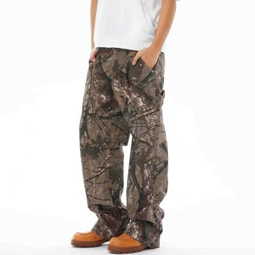 Men's Camouflage Pants Gothic Hip-hop Workwear Pants Straight Leg Loose Casual Pants y2k Pants Men's Style2