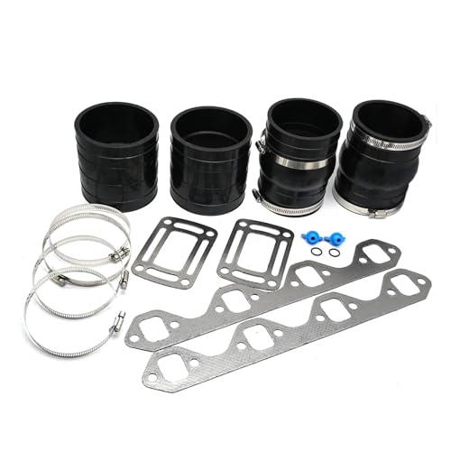 Kit tuyau de soufflet de collecteur d'échappement V8 5.0L 5.8L avec joint Sterndrive 3852455