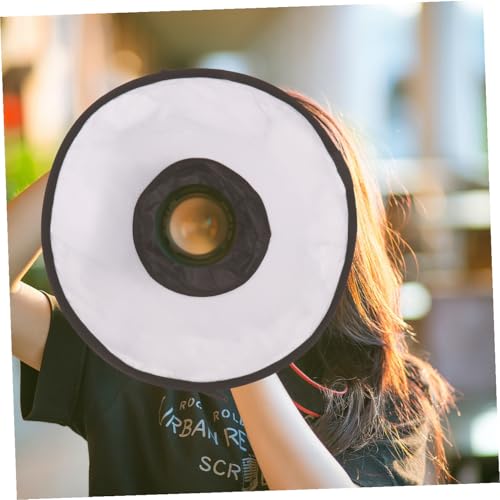 Diffuseur photo pliable 45 cm noir accessoire flash portable avec rangement - 6
