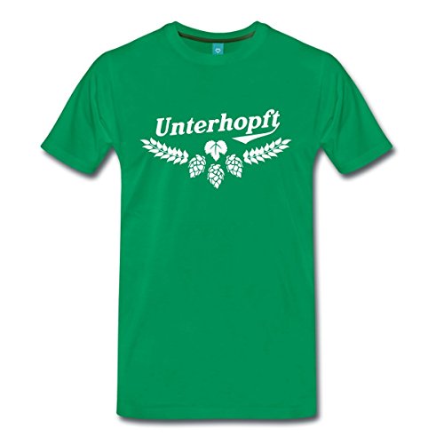 Télécharger Spreadshirt unterhopft bière humoristique t-shirt pour homme - Vert - Xxx-large Gratuit