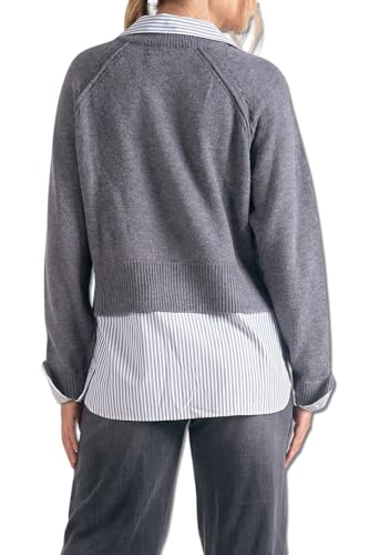 ELAN Women's Long Sleeve Sweater Shirt3