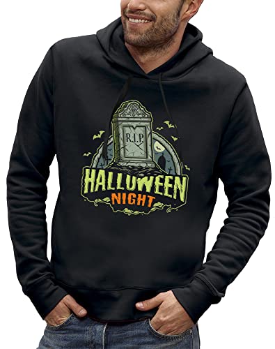 Sweat à capuche Halloween RIP pour homme motif tombe pour costume simple
