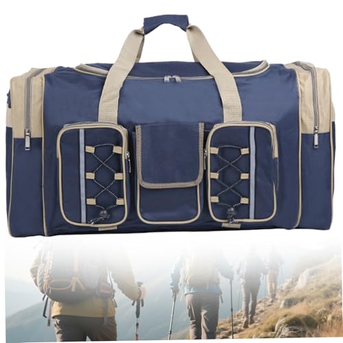 1PC Duffle Bag for Travel, Large Capacity Expandable Carry on Bag with Multi-Pocket, Handle and Shoulder Strap for Men Gym..4