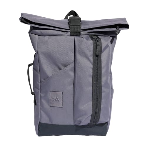 Sac à dos roll-top adidas gris résistant et imperméable pour homme et femme