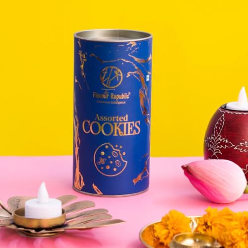 Image of CraftVatika Holi Colour Gift Hamper, Holi Gulal Color Shade 5, 400g Organic Colour Gift Combo, Safe Color with Cookies, gifts For Family and Friends, Festival Return Gifting