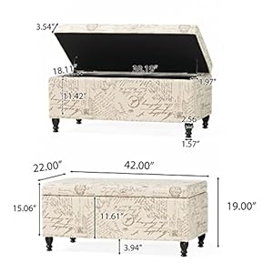 Christopherknighthomeparisianstorageottomanfrenchscript Urban Country Home Decor Christopher knight home parisian storage ottoman french script urban country home decor