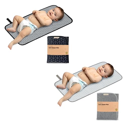 Image of KeaBabies Portable Diaper Changing Pad - Waterproof Foldable Baby Changing Mat - Travel Diaper Change Mat - Lightweight Changing Pads for Baby - Baby Changer - Machine Washable