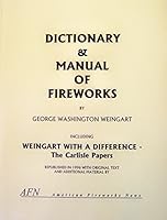 Dictionary and Manual of Fireworks 0929931122 Book Cover