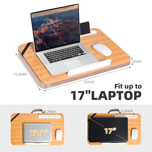 10% Off Wishacc Portable Bamboo Lap Desk Tray for Home Office - Image 5