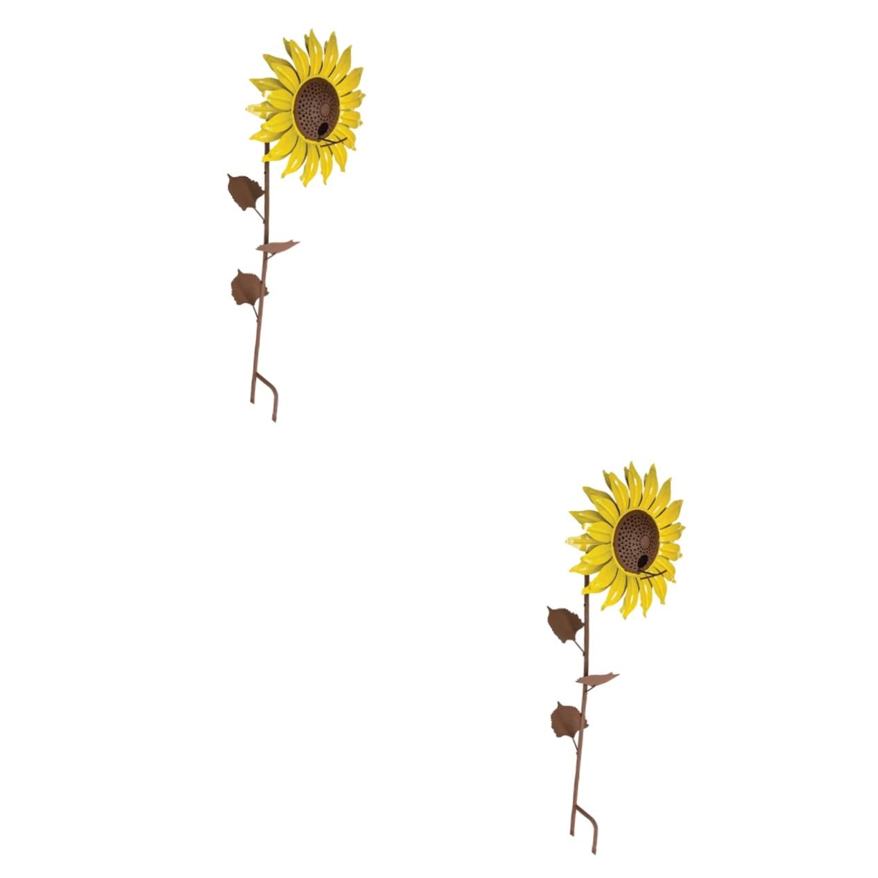 Yardwe 2 Stück Vogelfütterungswerkzeug Vogelhäuschen für Den Außenbereich Gartendekoration Sonnenblumen-Design und Stilvoll für Kanarienvögel Papageien Lerchen