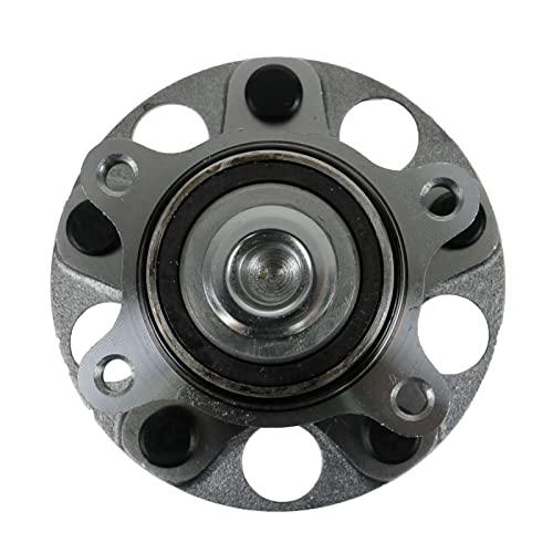 Image of TRQ Rear Left and Right Wheel Bearing and Hub Assembly Set 2 Piece Compatible with 2006-2011 Honda Civic EX LX DX SI 2009-2010 Civic EX-L 2009 LX-S 2011 LX-S