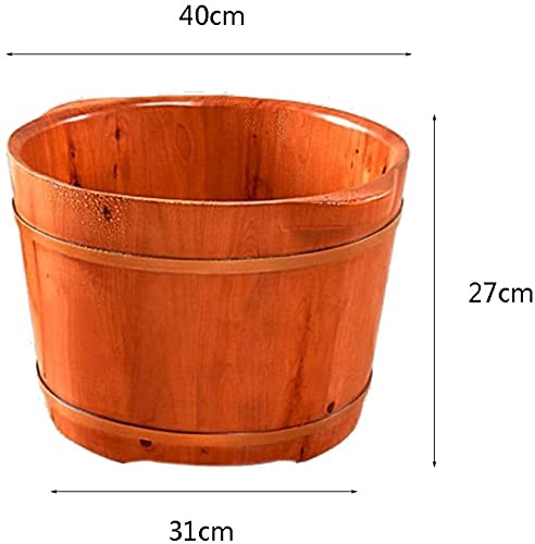 Spa de pies de madera para uso doméstico, bañera profunda miniatura 2