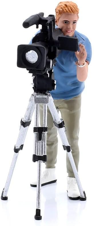 American Diorama On-Air Figure 5 with Standing Camera for 1/18 Scale Models