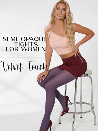 Image of Charm and Attitude Semi Opaque Tights for Women | Colored Pantyhose Stockings Nylons 40D
