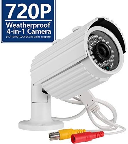 Security Camera CANAVIS AHD CCTV Camera 720P 36PCS IR-LEDs 3.6mm Lens with IR Cut Home Security Day/Night Waterproof CCTV Camera- 100ft IR Distance,Indoor/Outdoor (3.6mm 1pack)