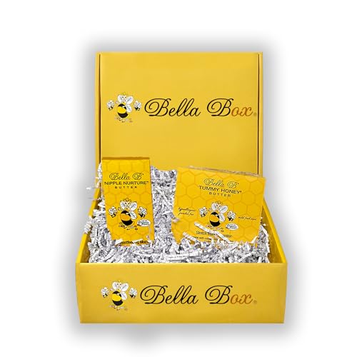 Image of Bella B Gift Set: Nipple Nurture Butter 2 oz and Tummy Honey Butter 4 oz, Pregnancy Gift (Gift Box)