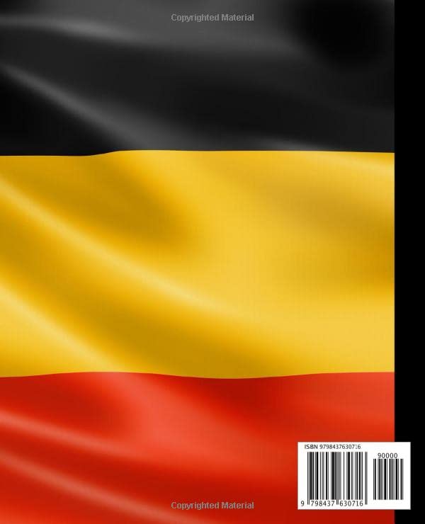 Self Expression "Belgium" Composition Notebook: For School, Everyday, College, Teen, And Adult Fun Composition Notebooks, Comp Books, Wide Ruled Paper, 100 Sheets, 7.5 x 9.25 image 3